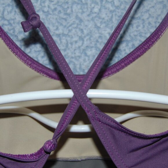 Body Wrappers Grey Maroon Leotard L - Picture 4 of 7